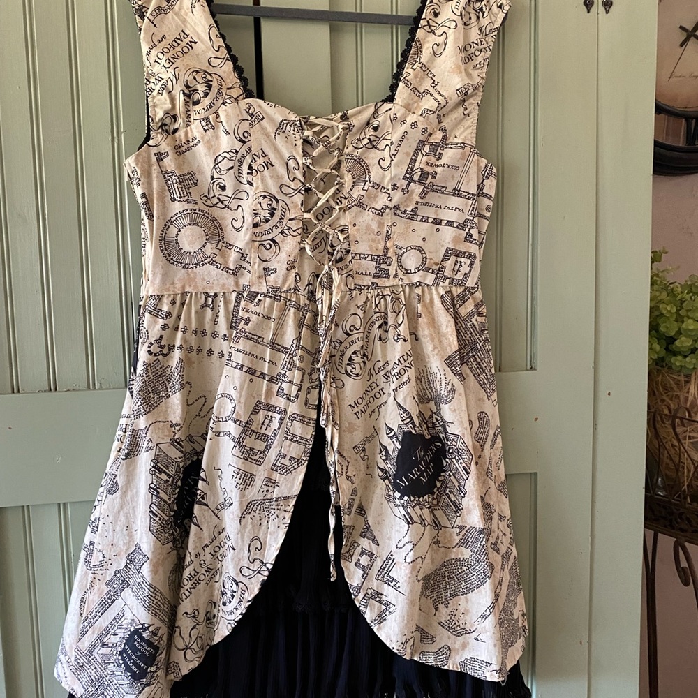 New with tags Hot Topic Harry Potter Marauders Map Dress size XL